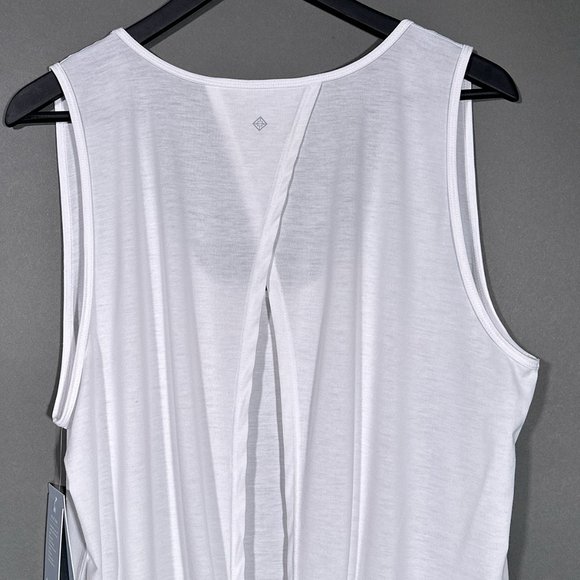 NWT Antonio Melani Sleeveless White Reflect Tank Tie Back‎ Shirt Size XL - Picture 9 of 13